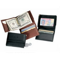 Leather Men's Money Clip Wallet (3 1/4"x4 1/8"x3/4")